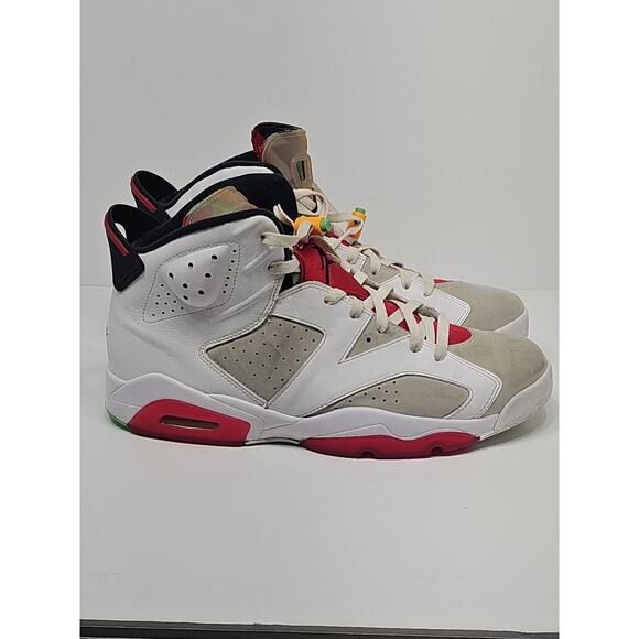 Air Jordan 6 Hare Retro Size 12 Mens White Grey Red Sneakers 2020 CT8529-062 main image 11